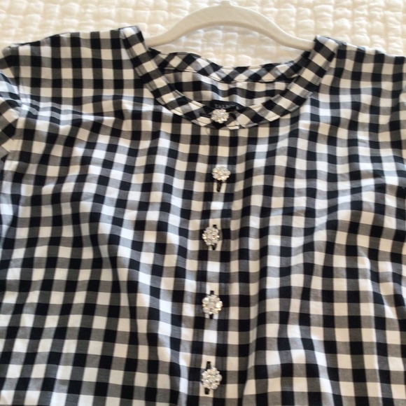 Talbots Beautiful Check Blouse XL - Picture 2 of 2